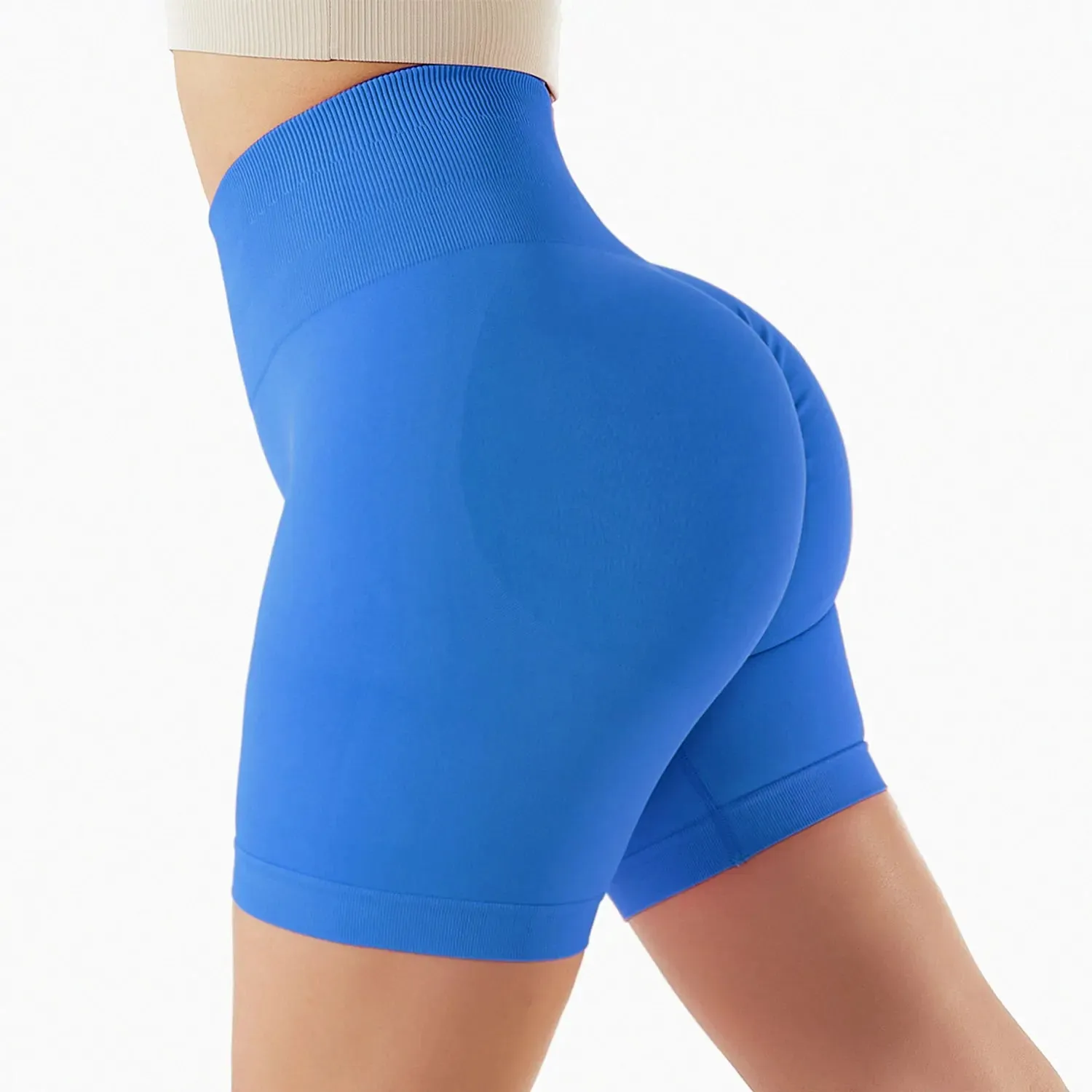 High Waist Push-Up Yoga Gym Shorts