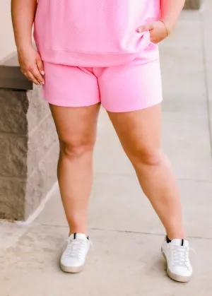 In a Barbie World Textured Shorts