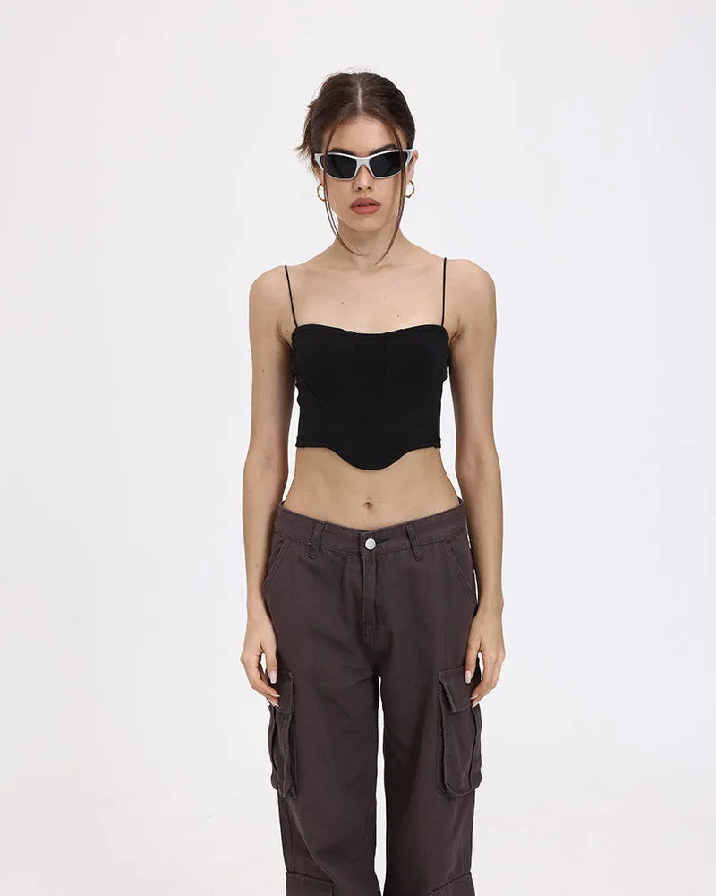 Indie Garden Lettuce Cropped Top