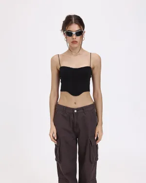 Indie Garden Lettuce Cropped Top