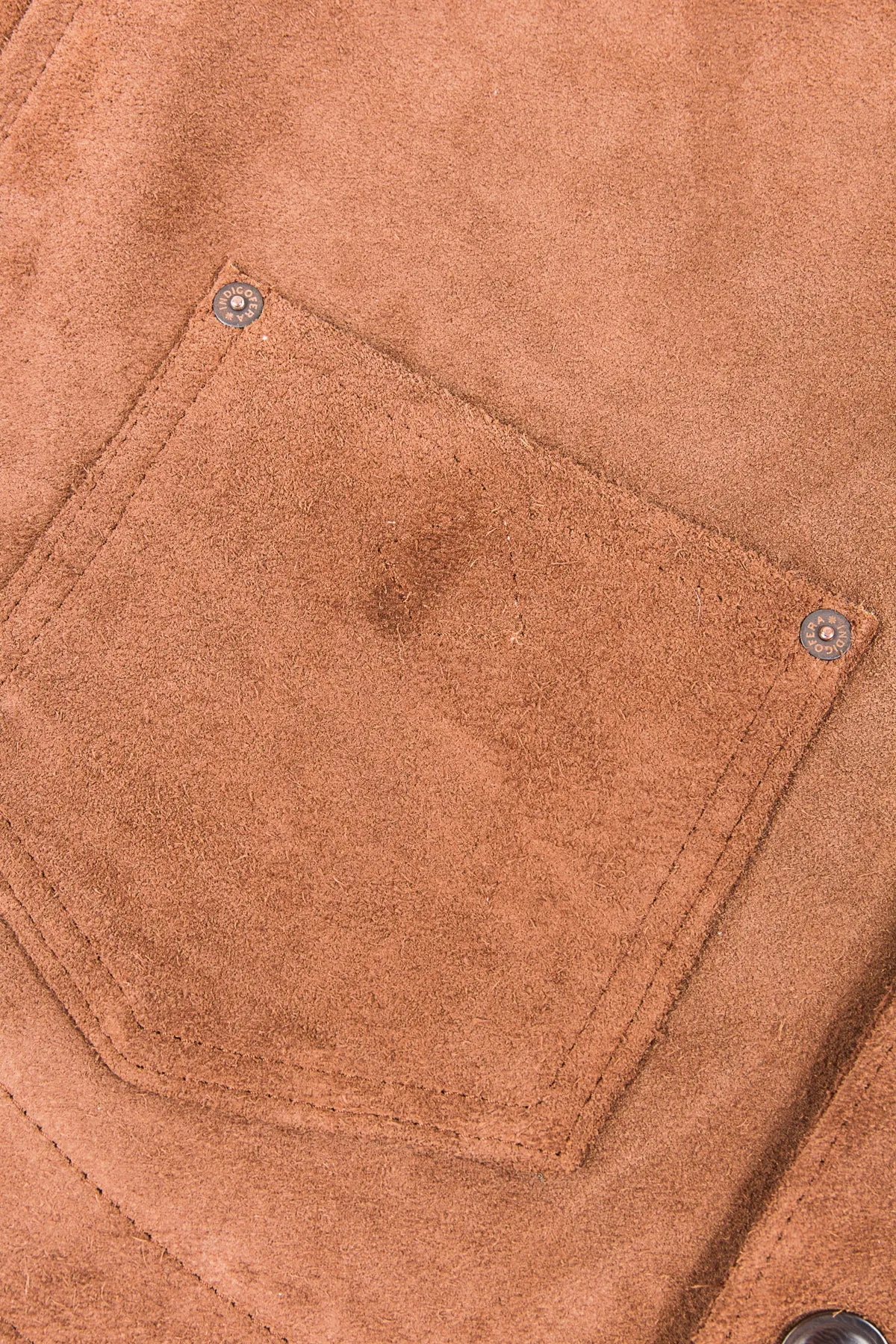 Indigofera Harrison Leather Vest Cognac