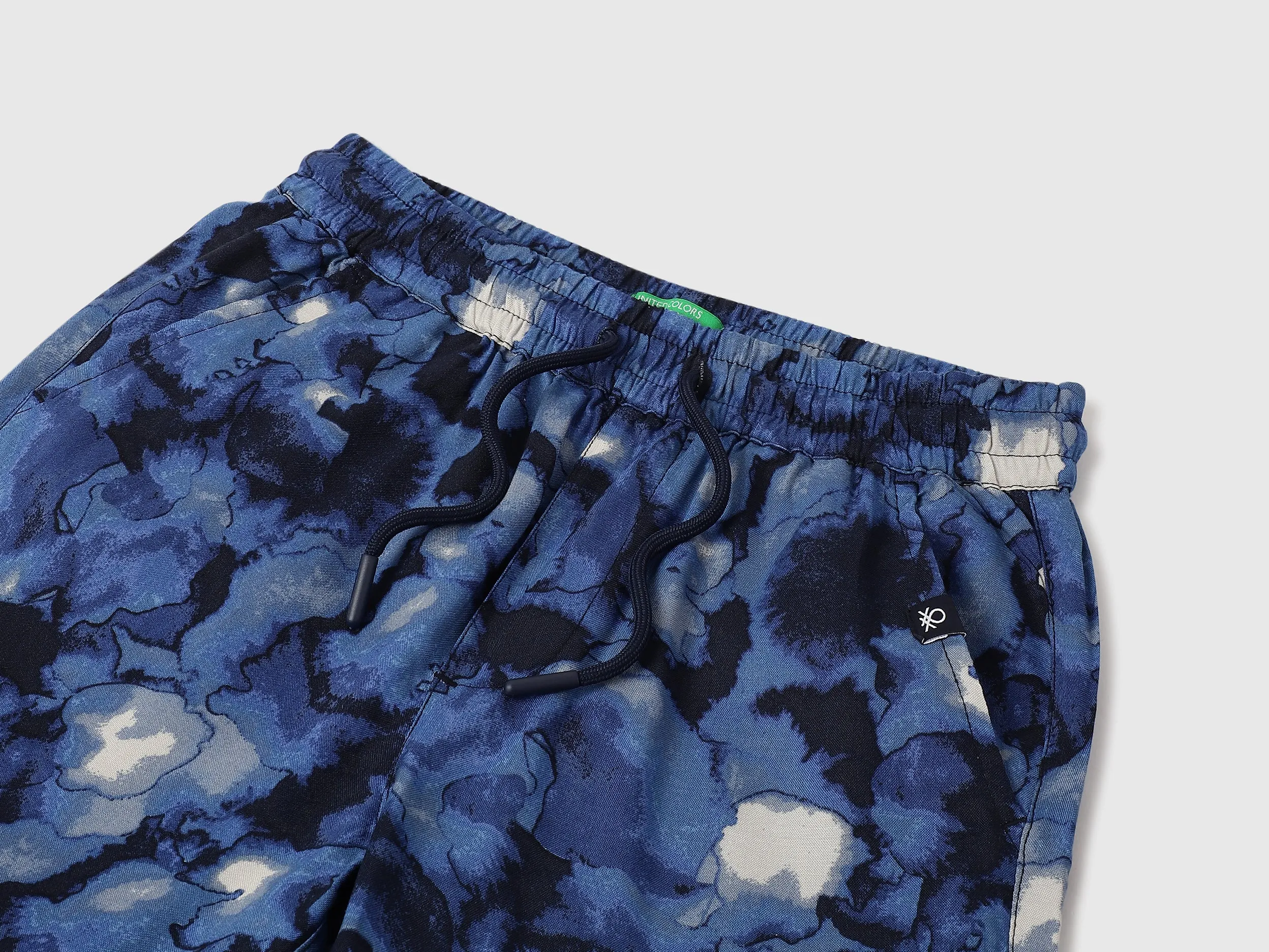 Inkdrop Regular Fit Casual Shorts