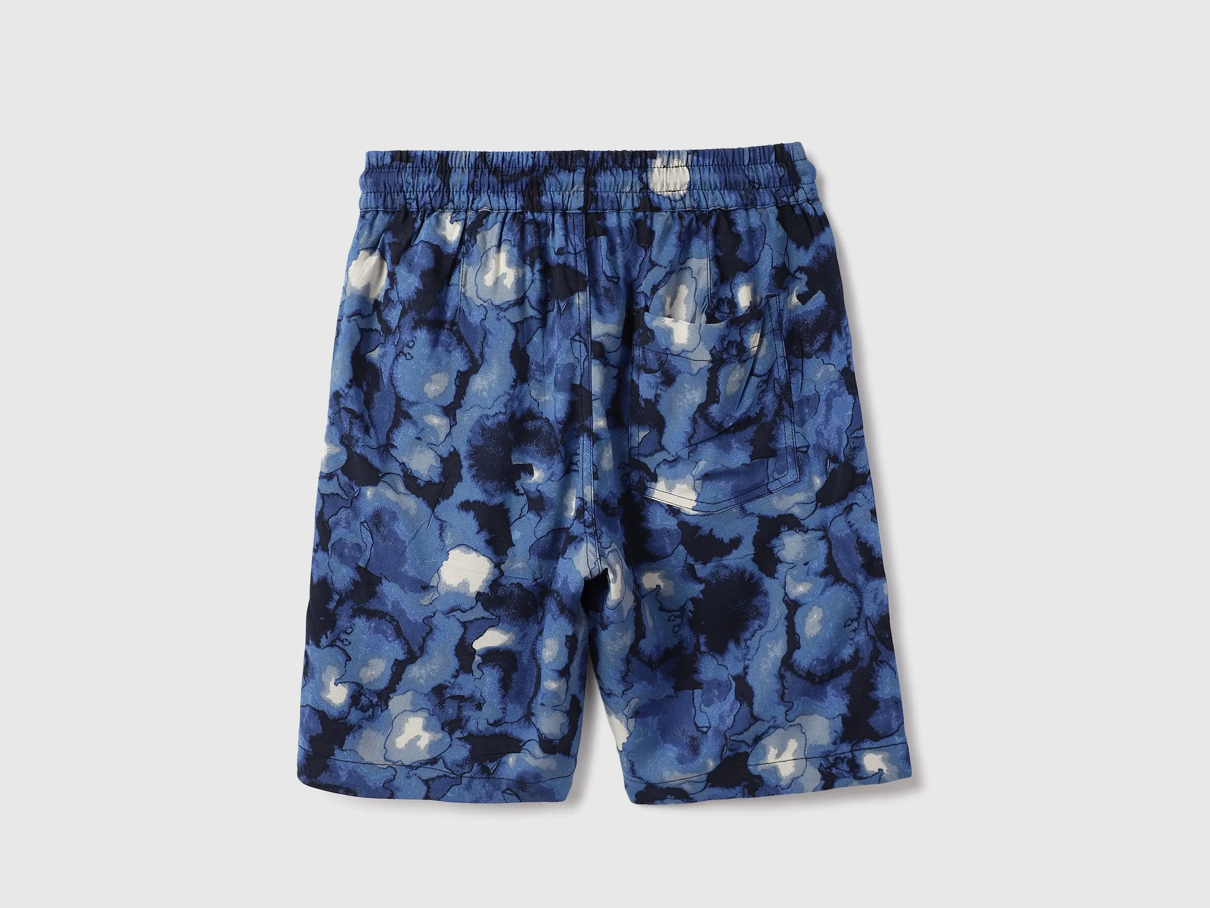 Inkdrop Regular Fit Casual Shorts