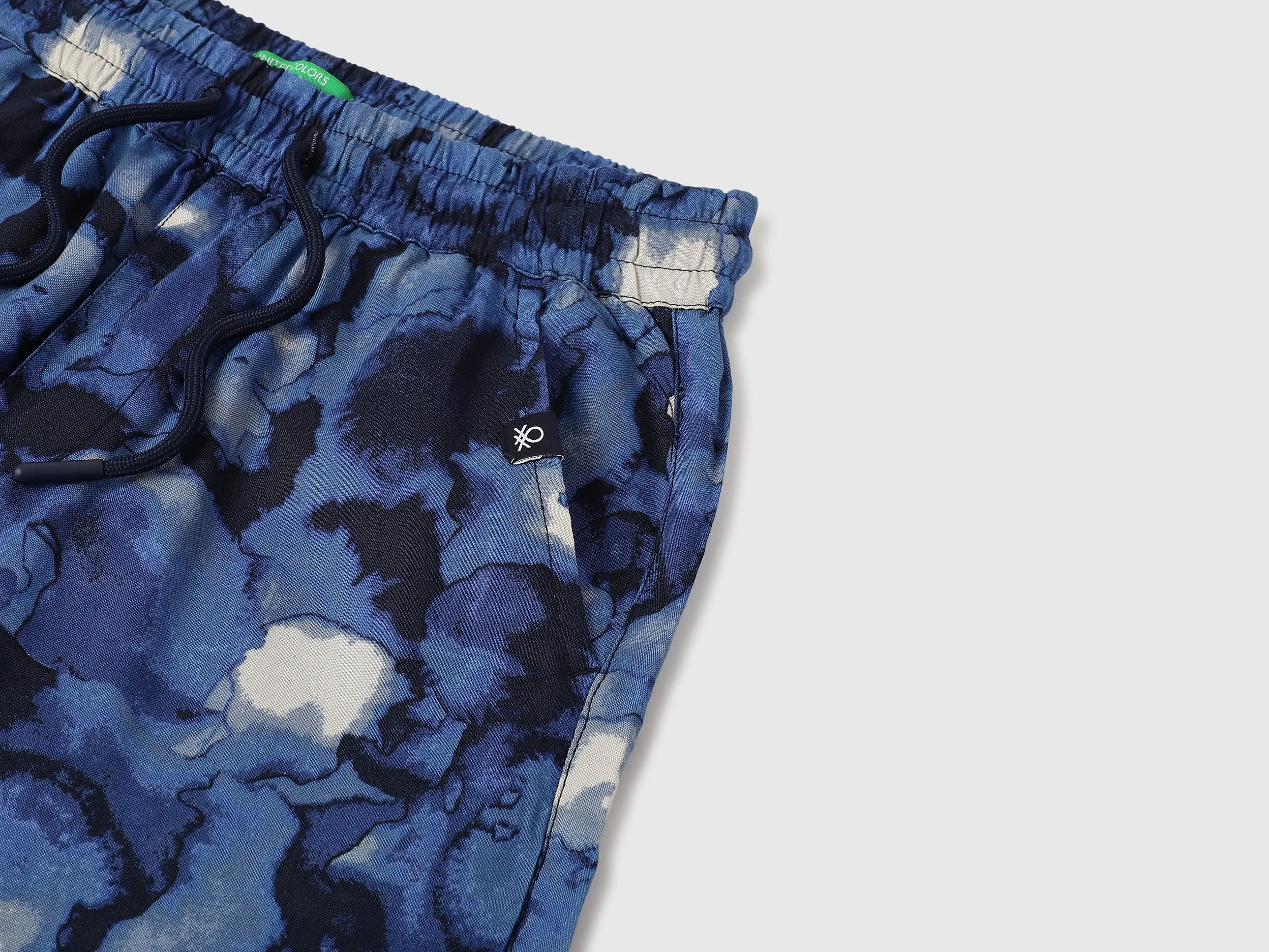Inkdrop Regular Fit Casual Shorts