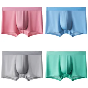 INSTOCK- Pack of 4 Translucent & Ice Silk Breathable Boxers