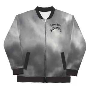 IR Unisex Bomber Jacket- Grey Cloud Angel Wings