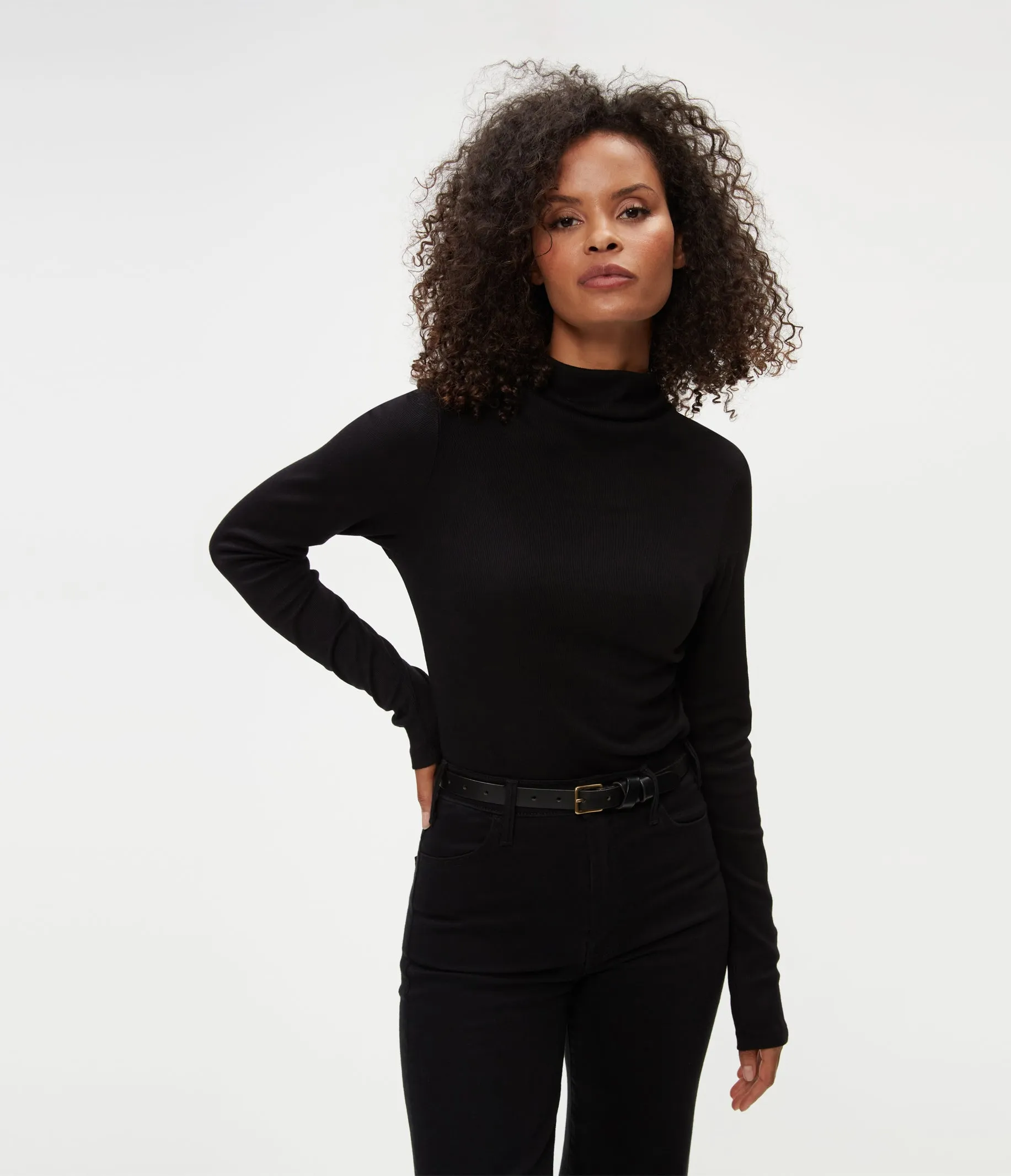Janine Mock Neck Top