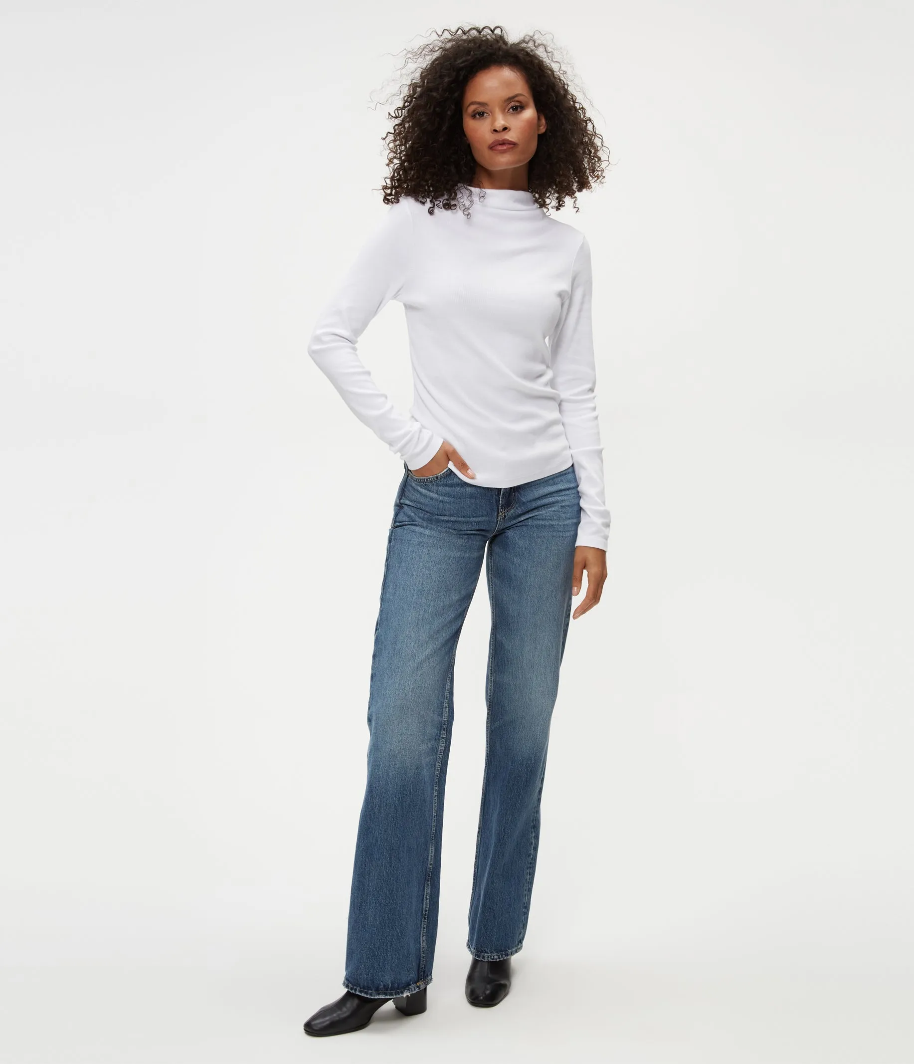 Janine Mock Neck Top