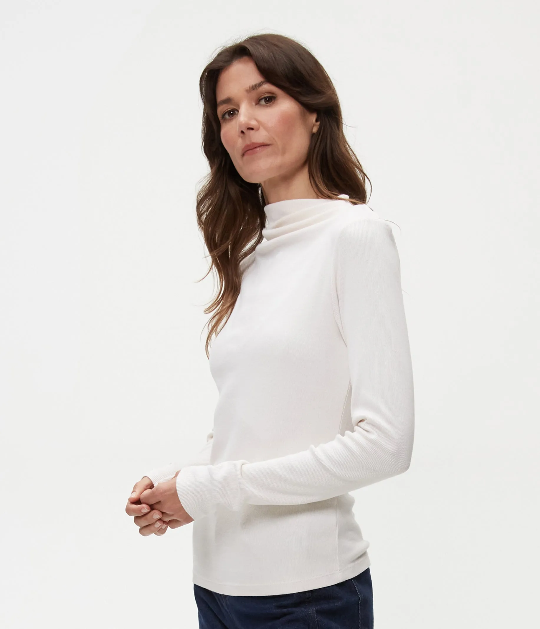 Janine Mock Neck Top
