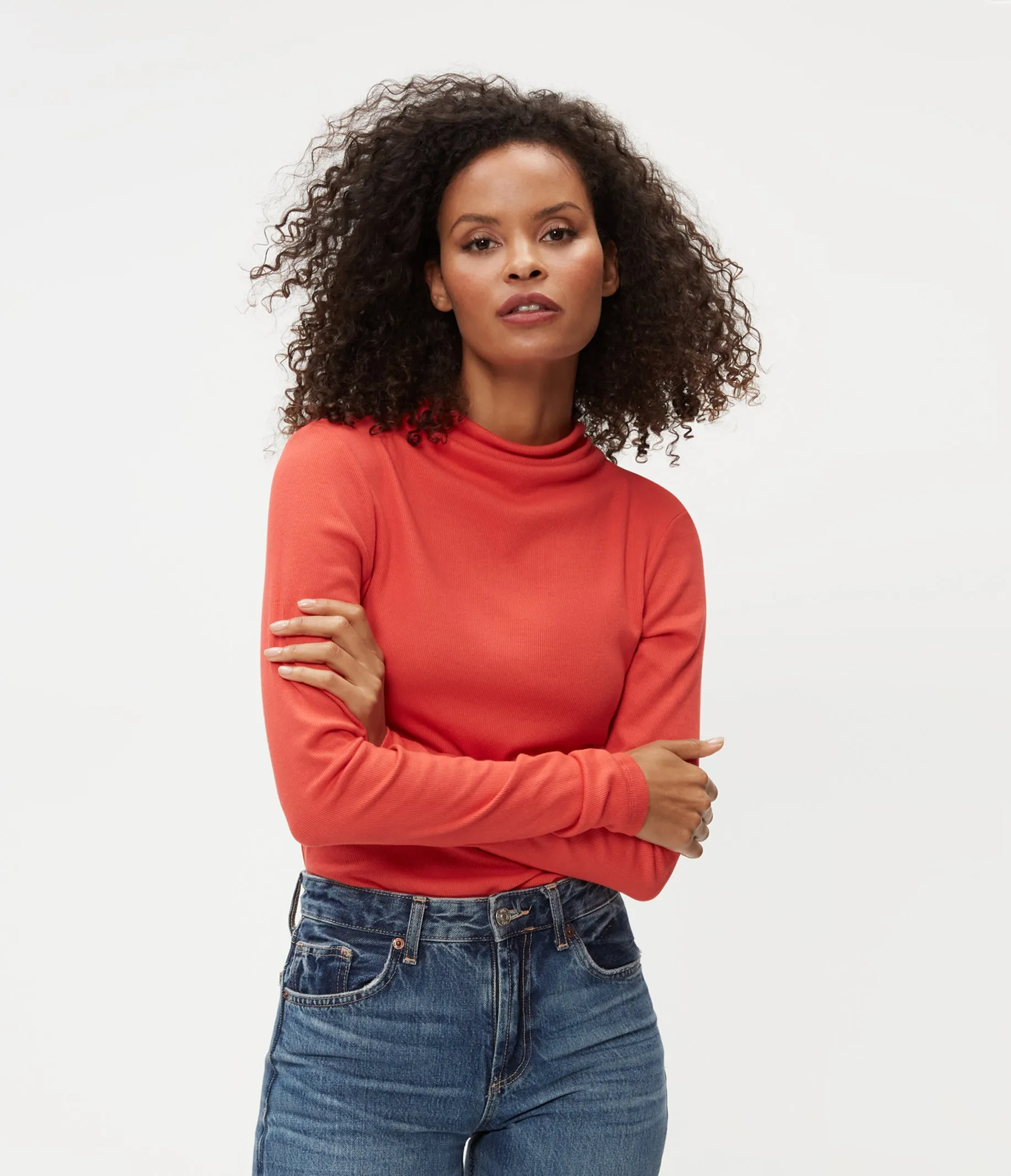 Janine Mock Neck Top