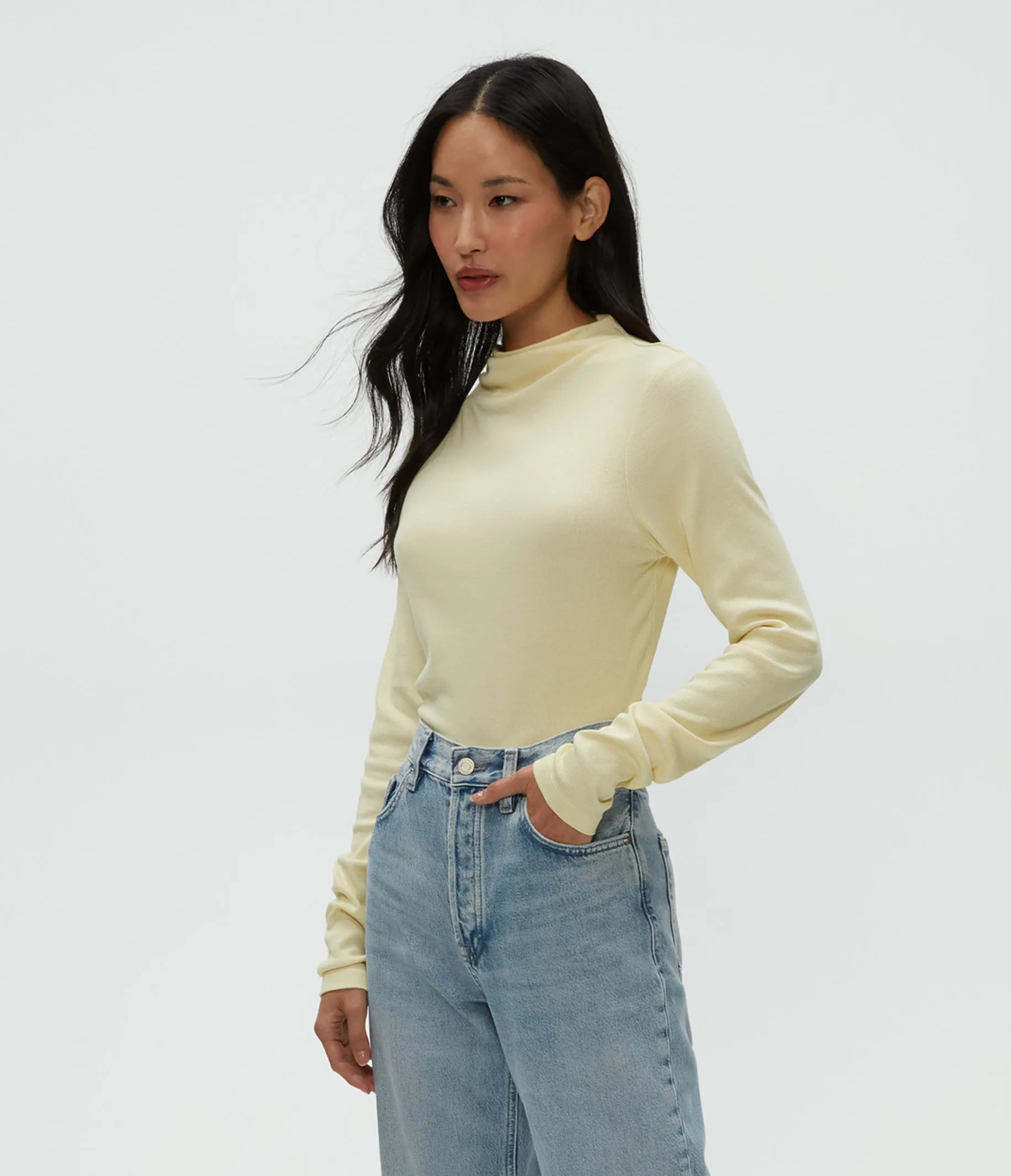 Janine Mock Neck Top