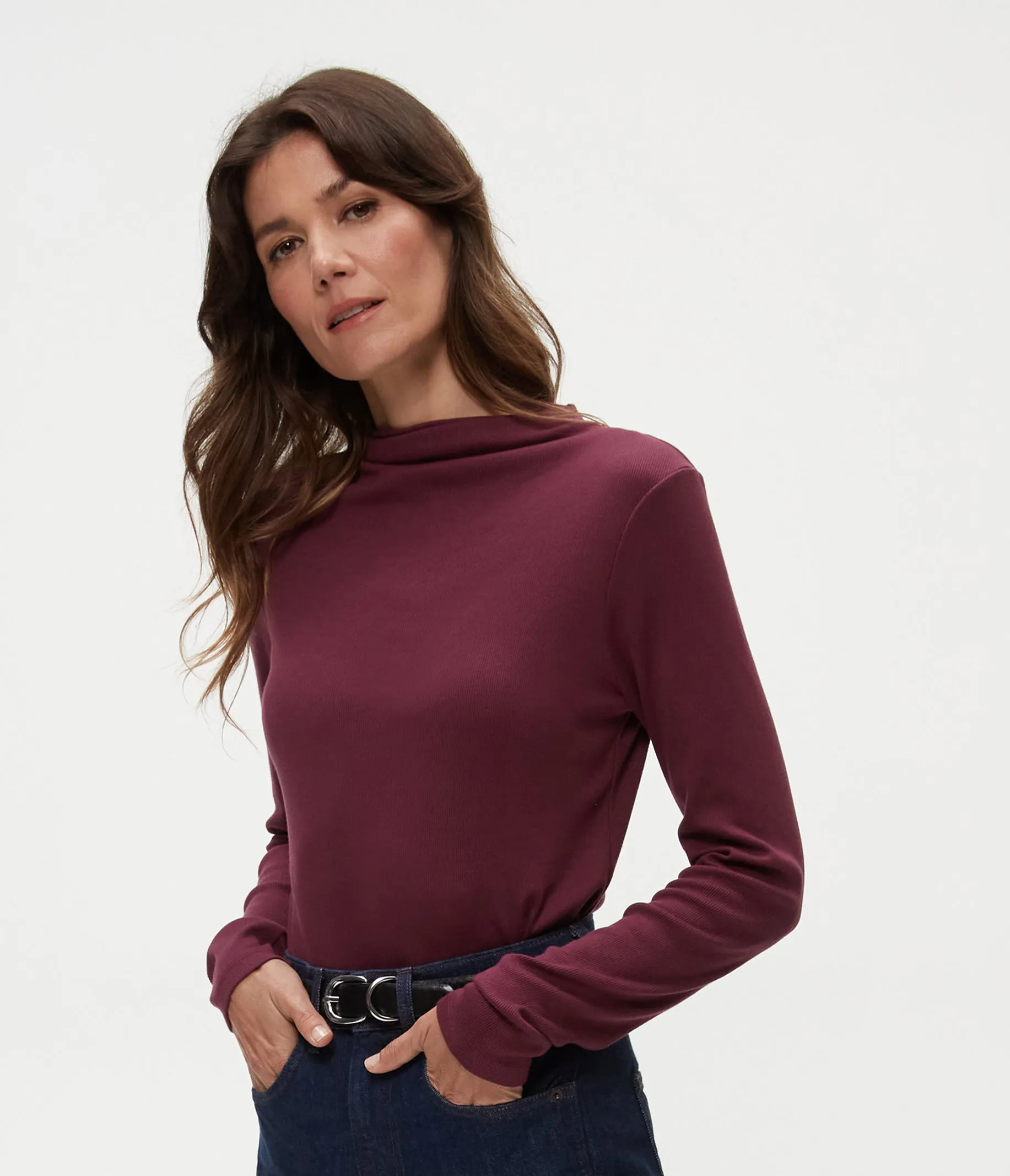 Janine Mock Neck Top