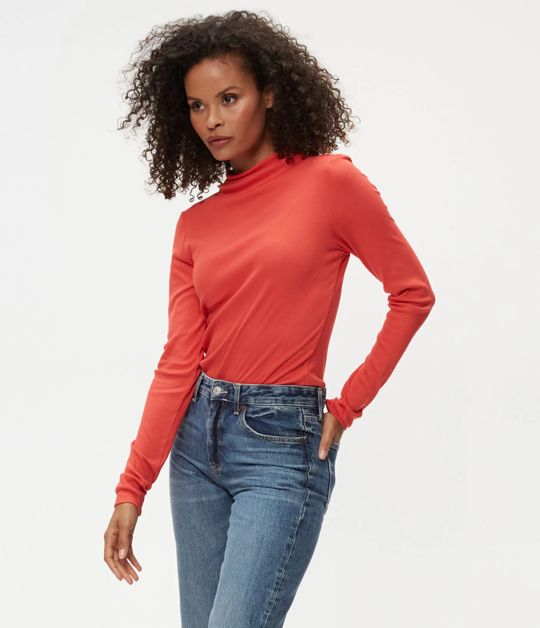 Janine Mock Neck Top