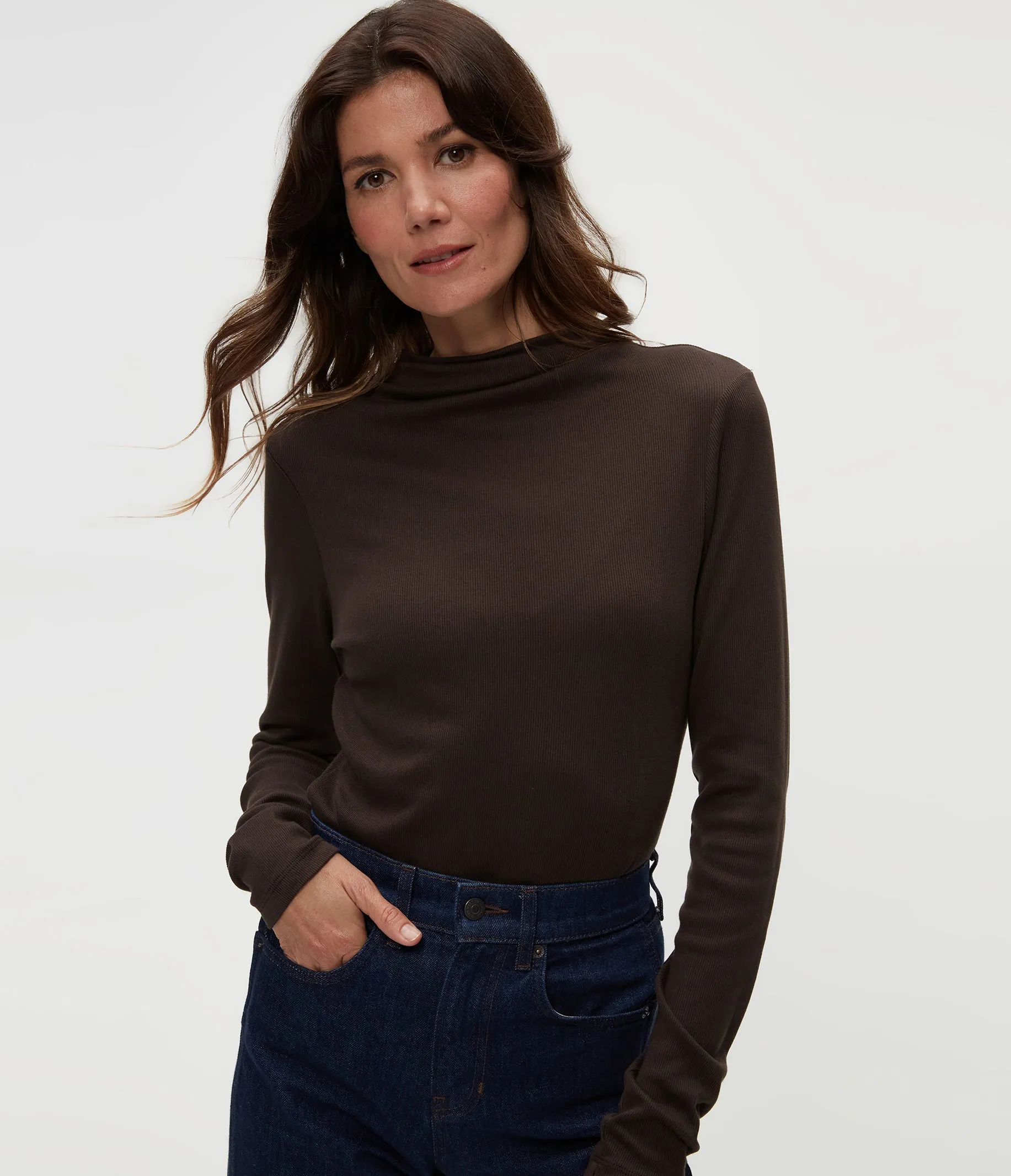 Janine Mock Neck Top