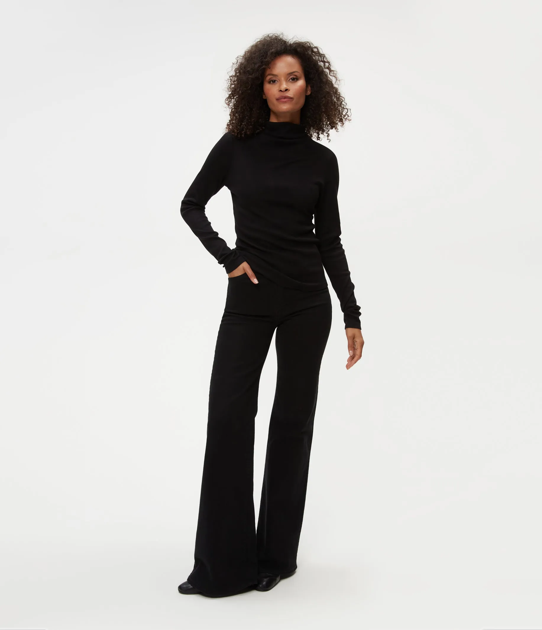 Janine Mock Neck Top