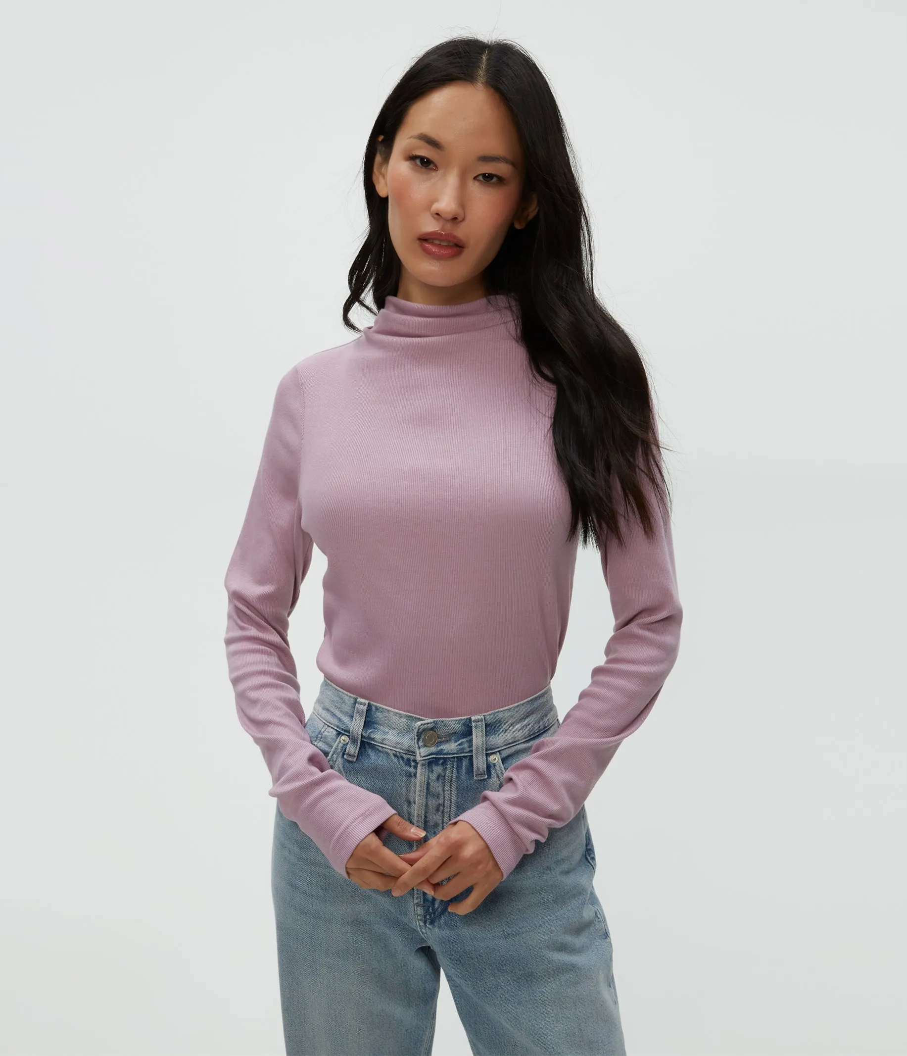 Janine Mock Neck Top