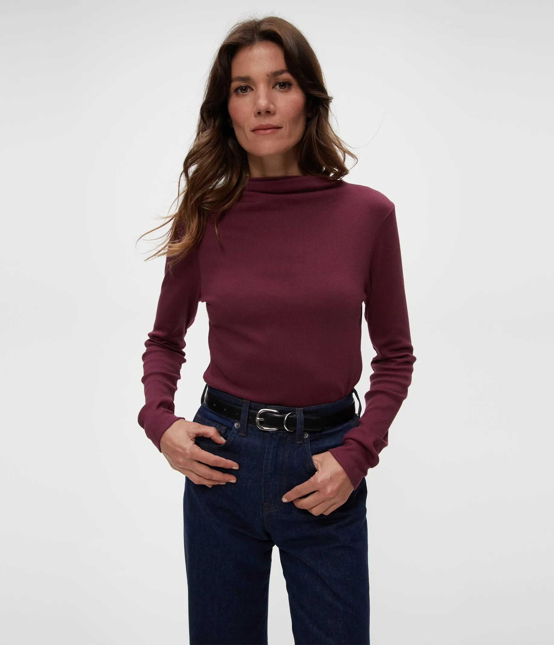 Janine Mock Neck Top