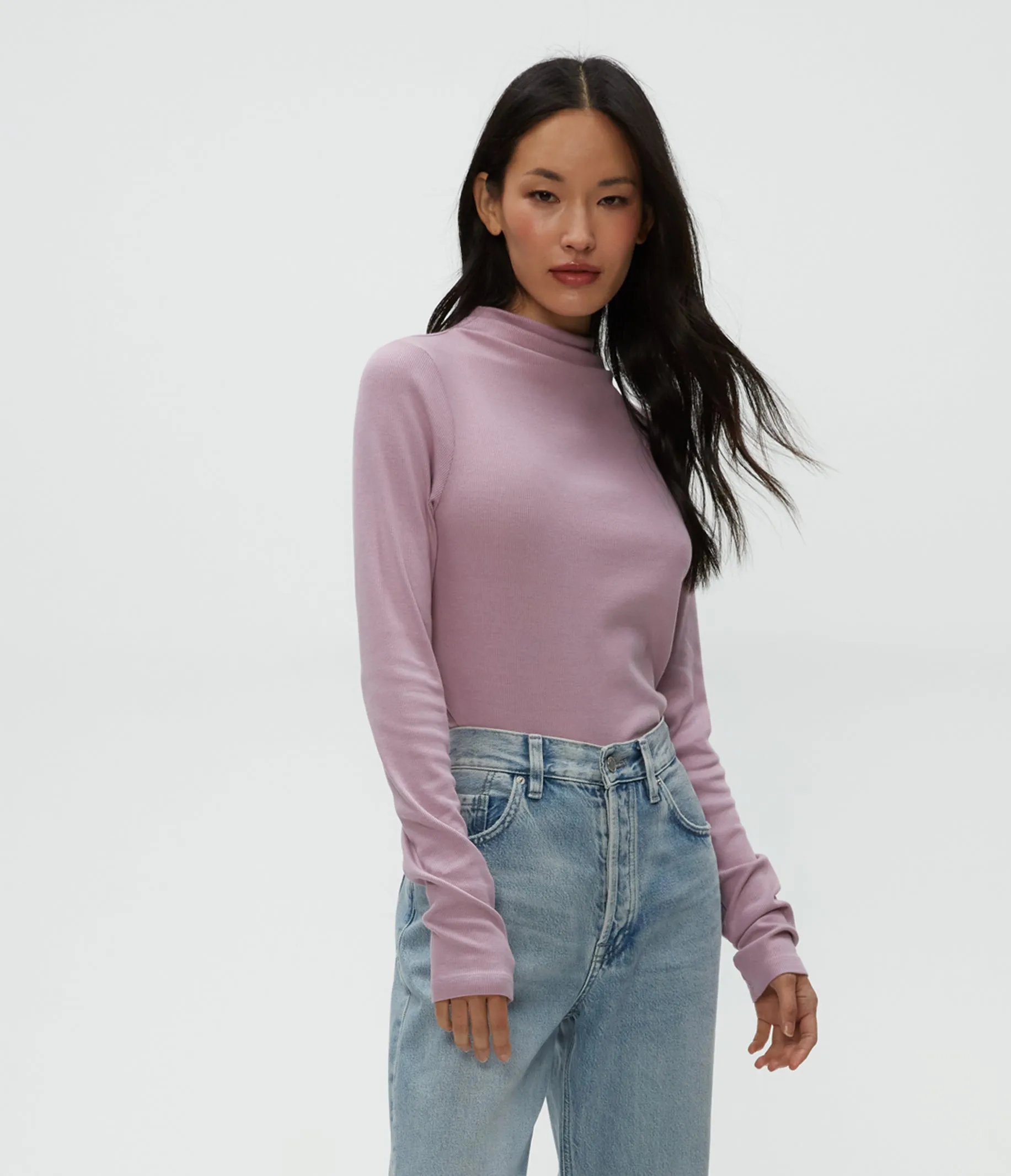 Janine Mock Neck Top