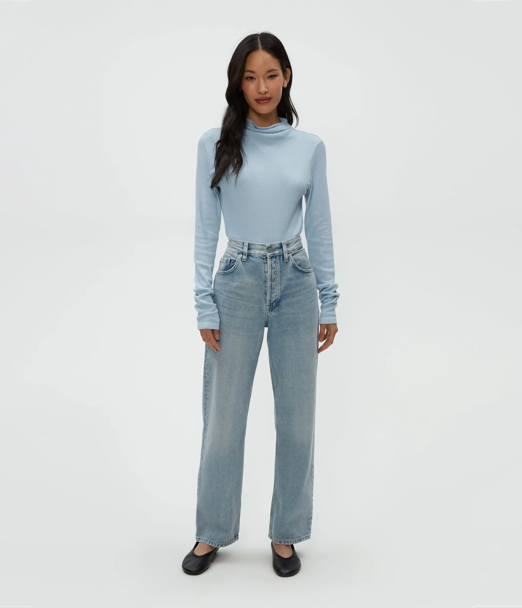 Janine Mock Neck Top