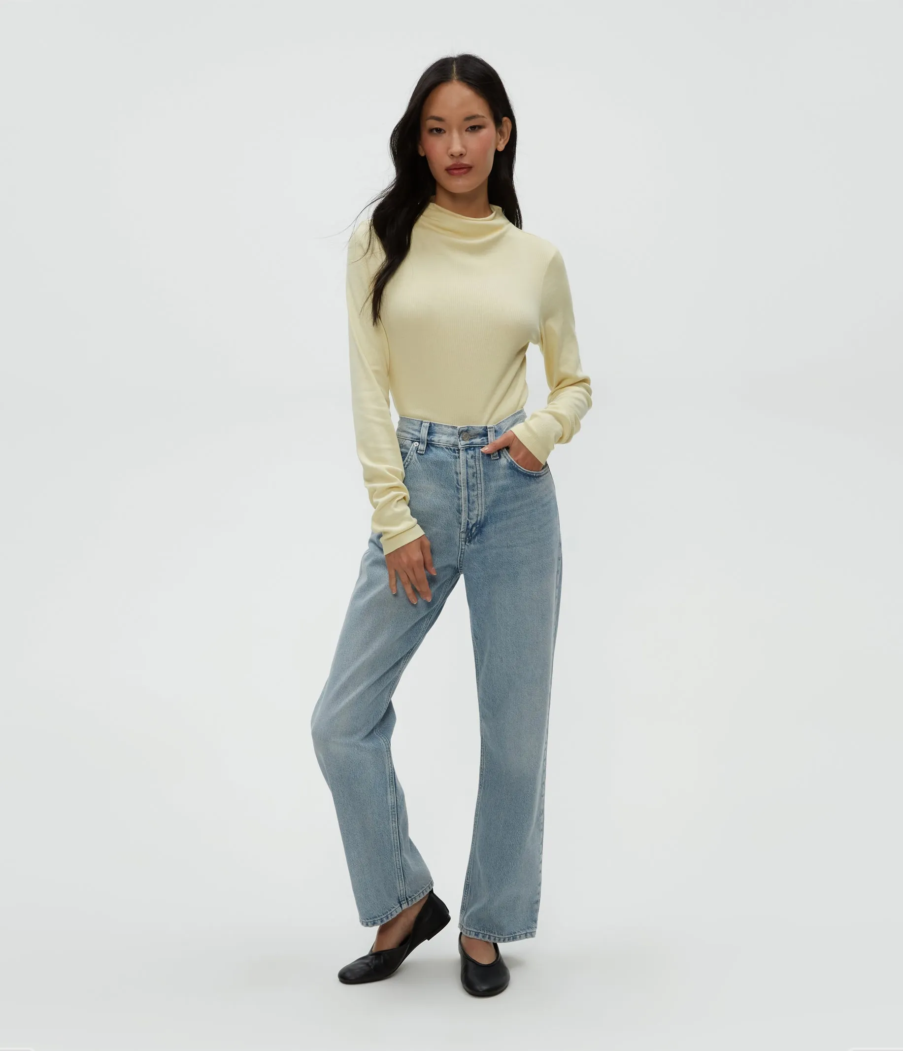 Janine Mock Neck Top