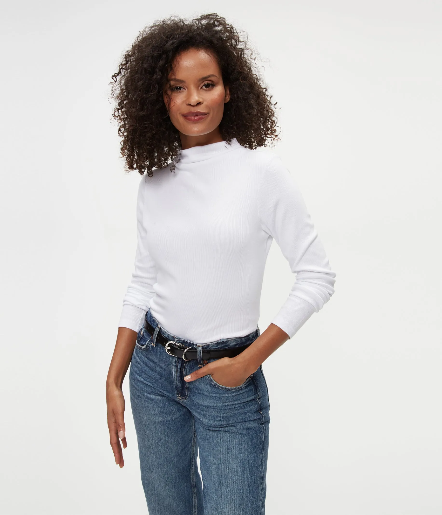 Janine Mock Neck Top