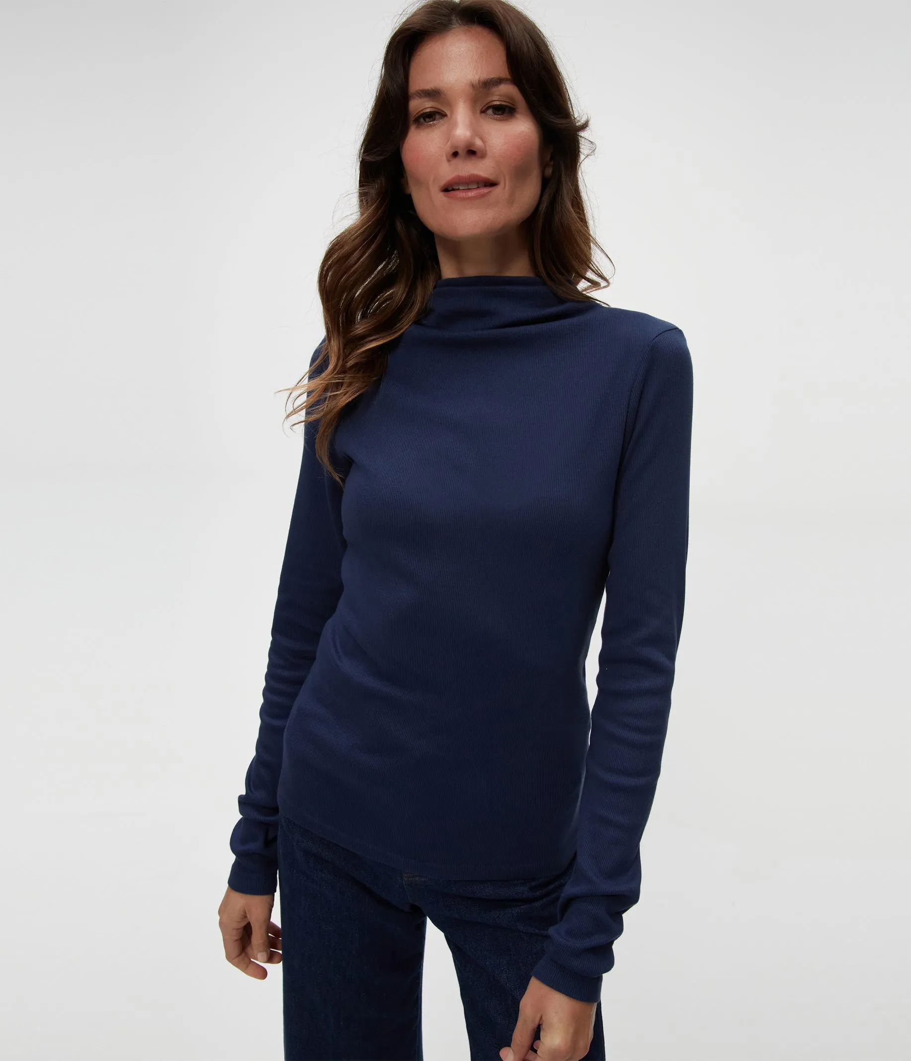 Janine Mock Neck Top