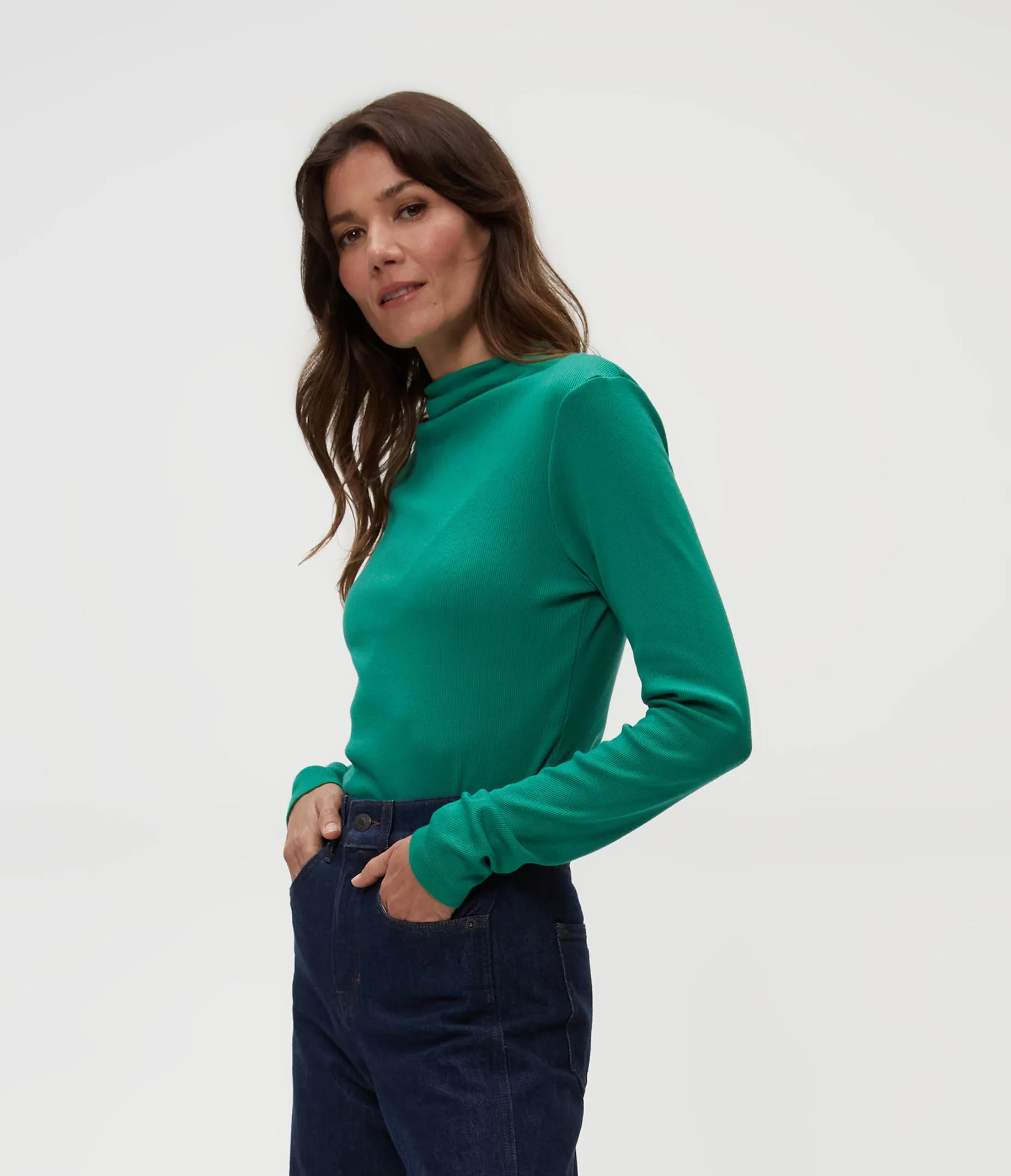 Janine Mock Neck Top