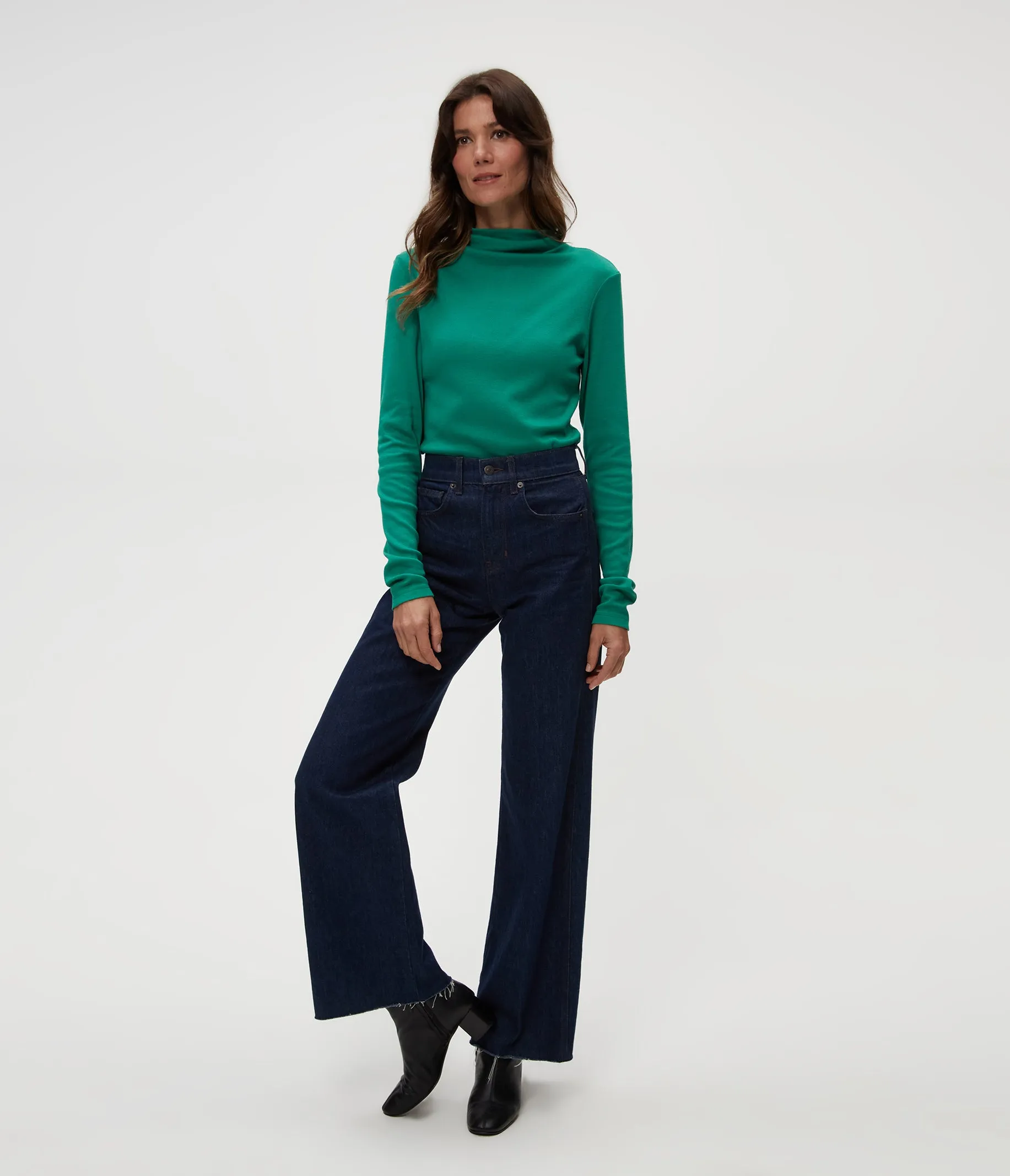 Janine Mock Neck Top