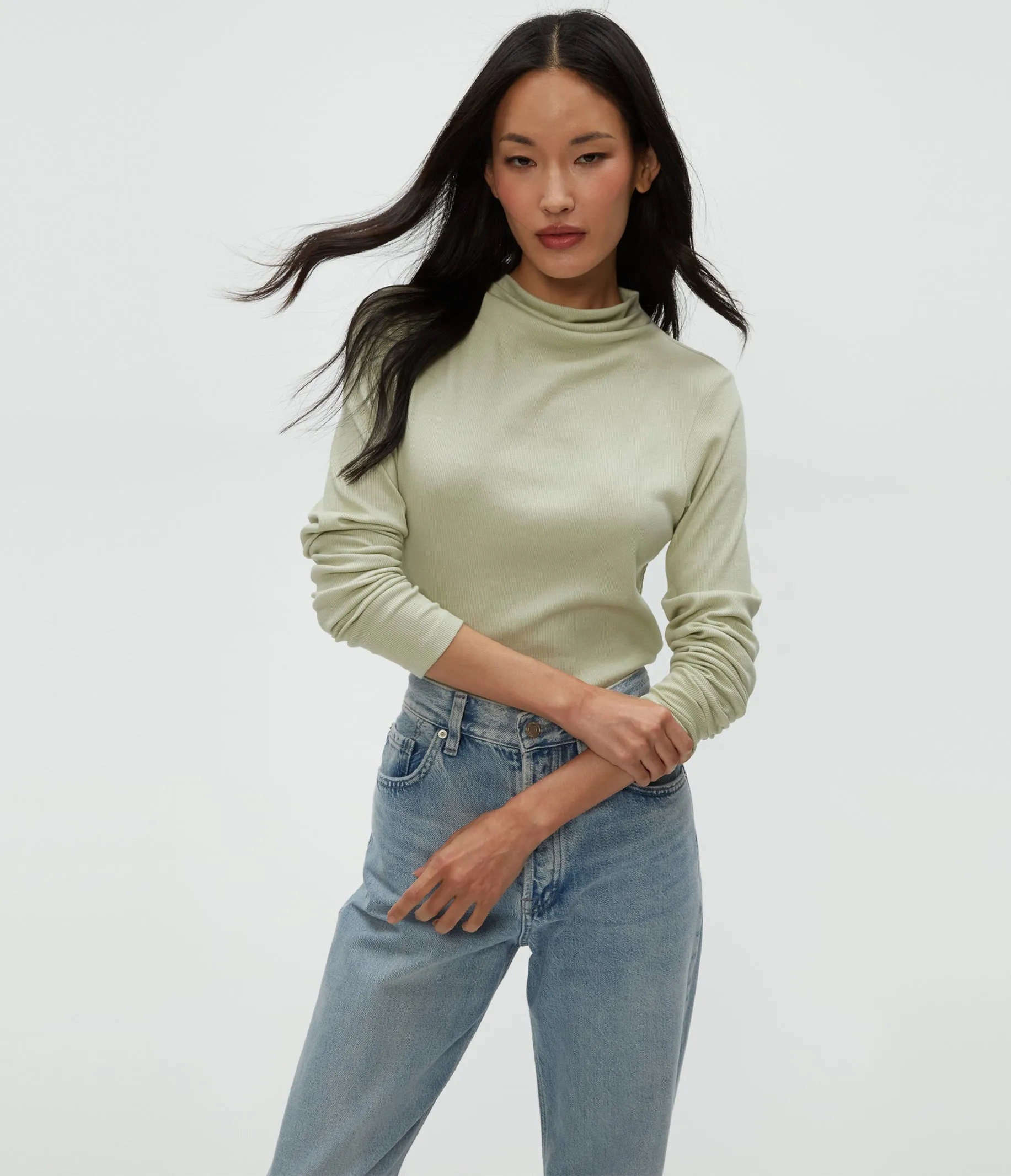 Janine Mock Neck Top