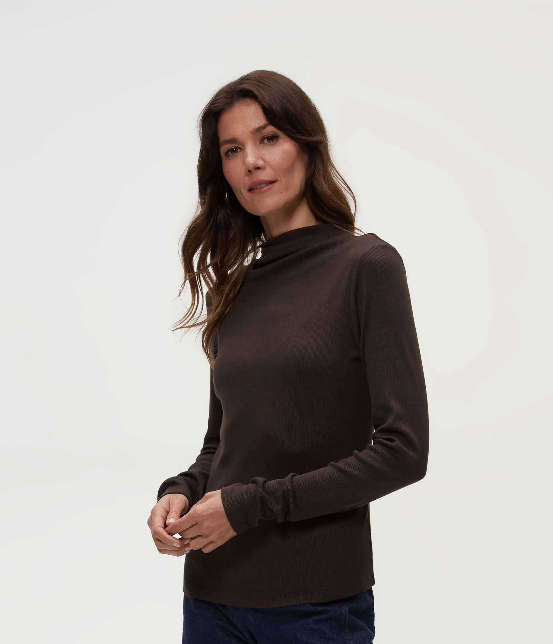 Janine Mock Neck Top