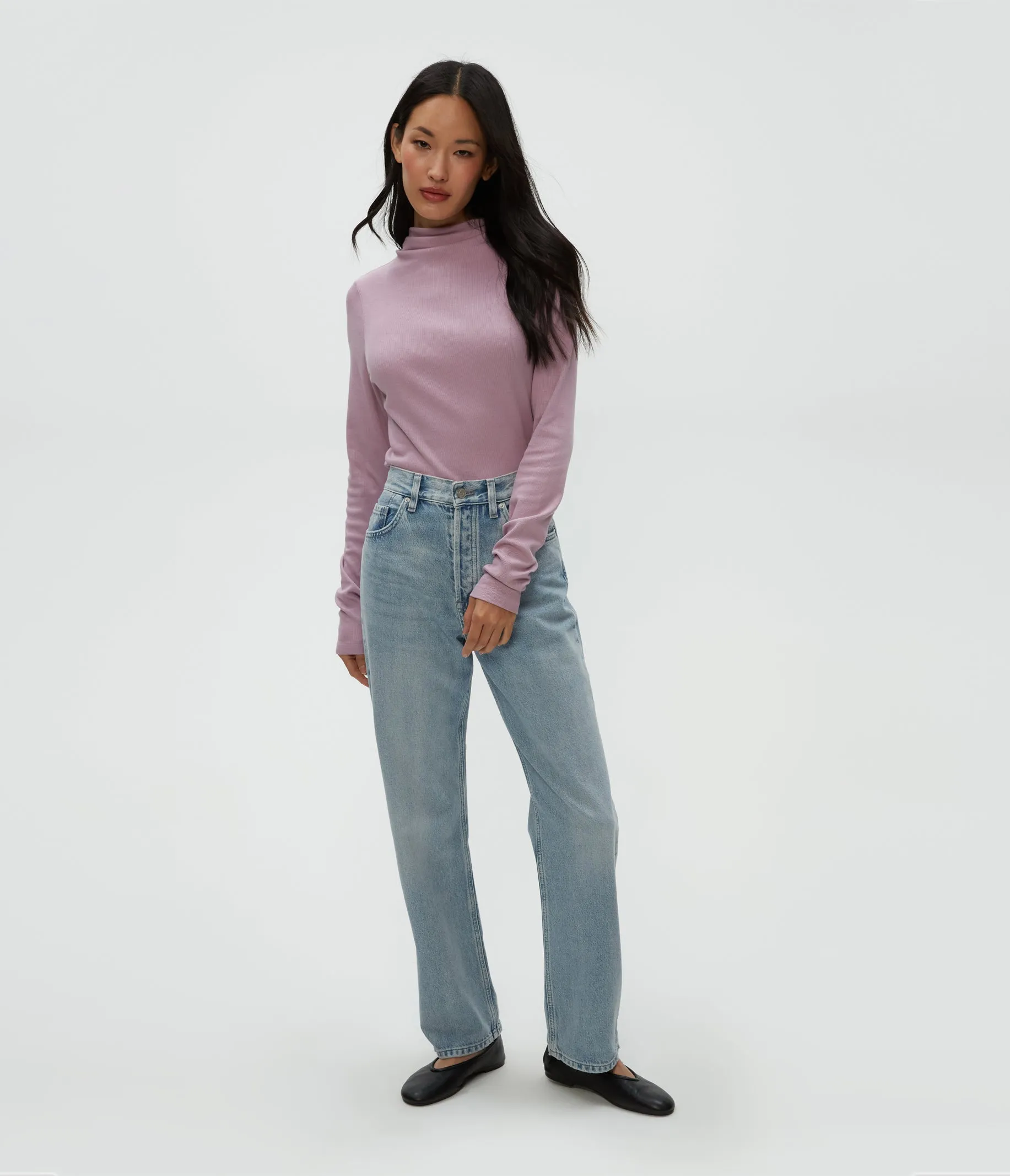 Janine Mock Neck Top