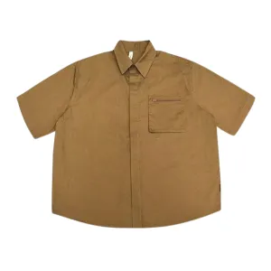 Japanese Solid Color Pocket Shirt