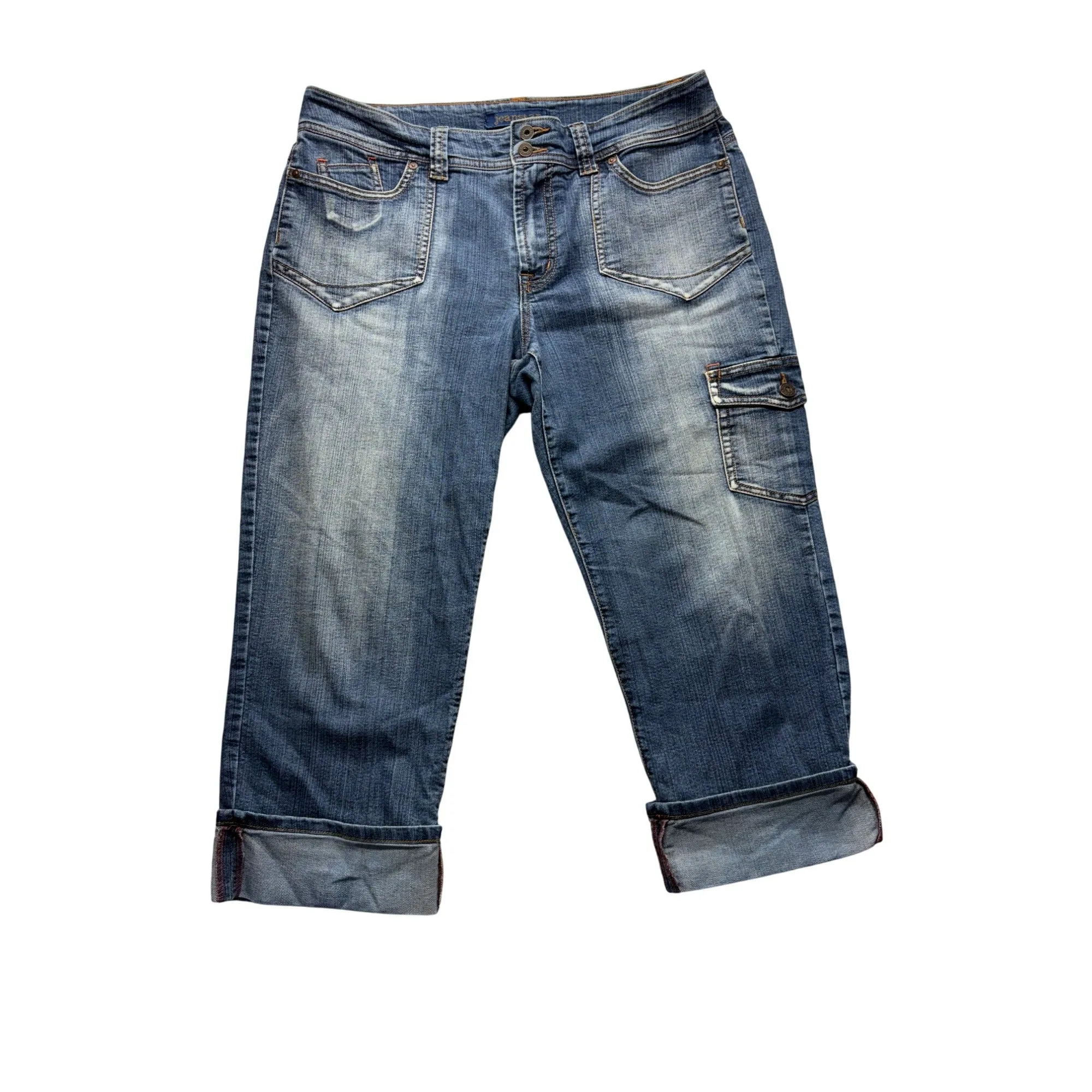 Jeanstar Womens Denim Capri Jeans Casual Y2K Style #7574