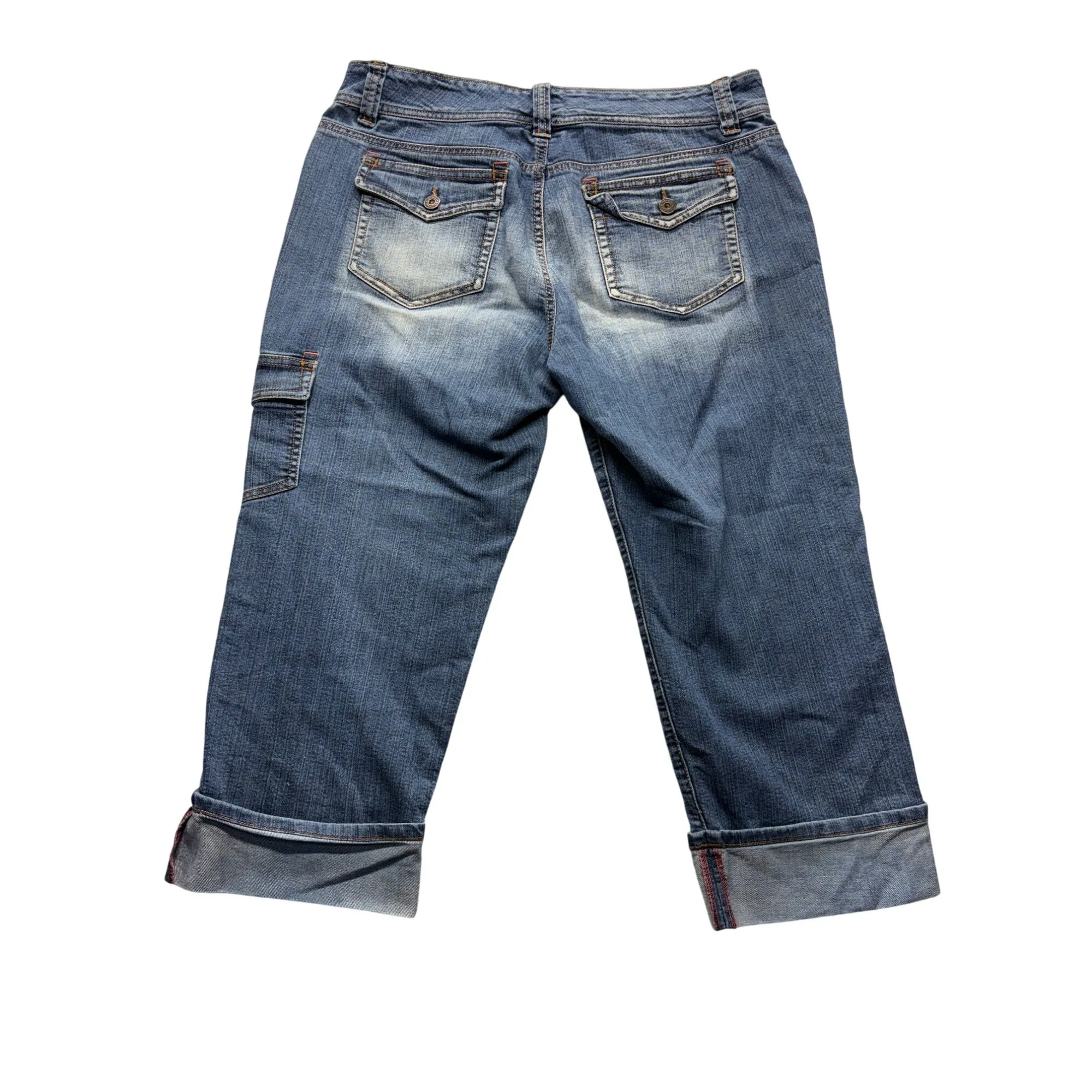 Jeanstar Womens Denim Capri Jeans Casual Y2K Style #7574
