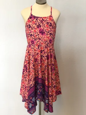 K FLORAL HALTER DRESS