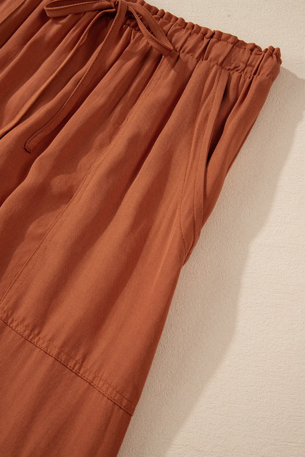 KaleaBoutique Mineral Wash Cargo Pocket Drawstring Waist Maxi Skirt
