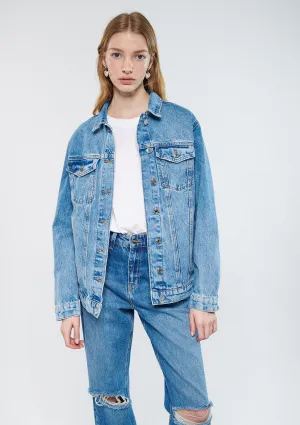 Karla Light Blue Denim Jean Jacket