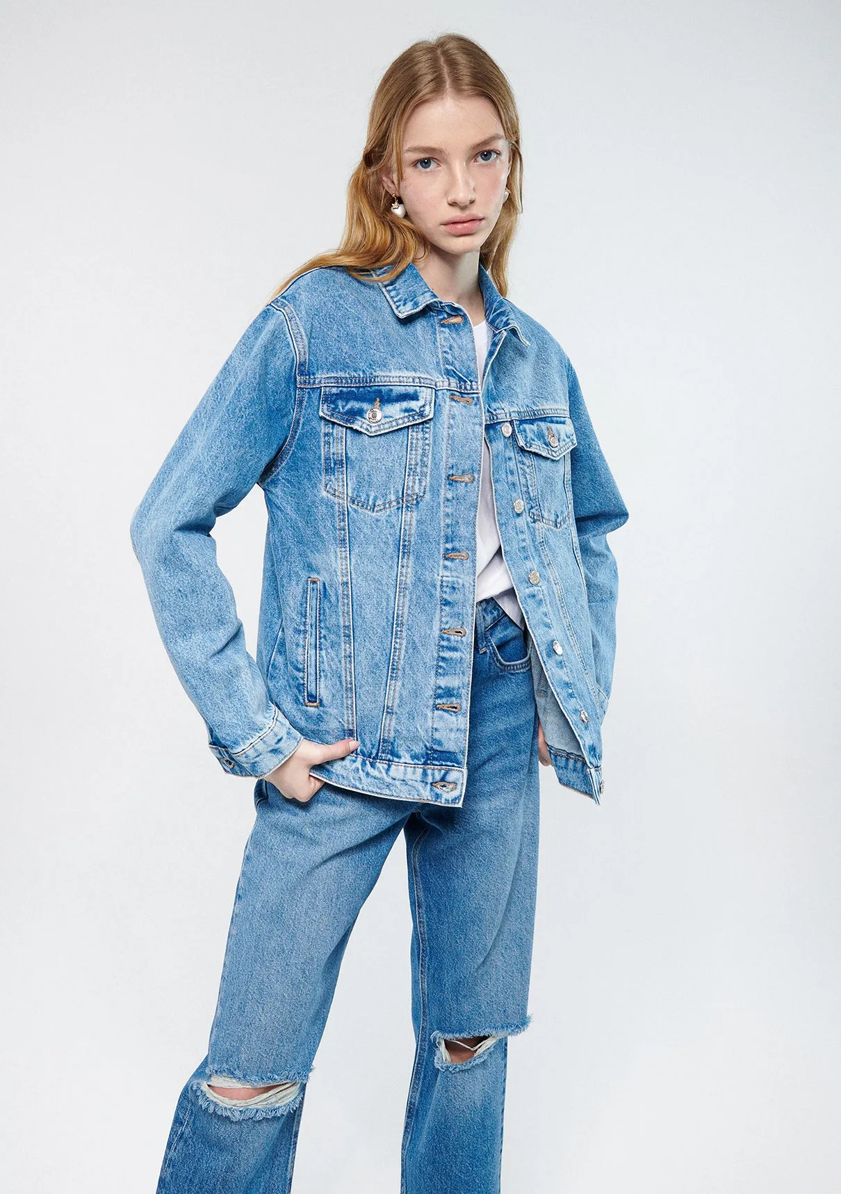 Karla Light Blue Denim Jean Jacket