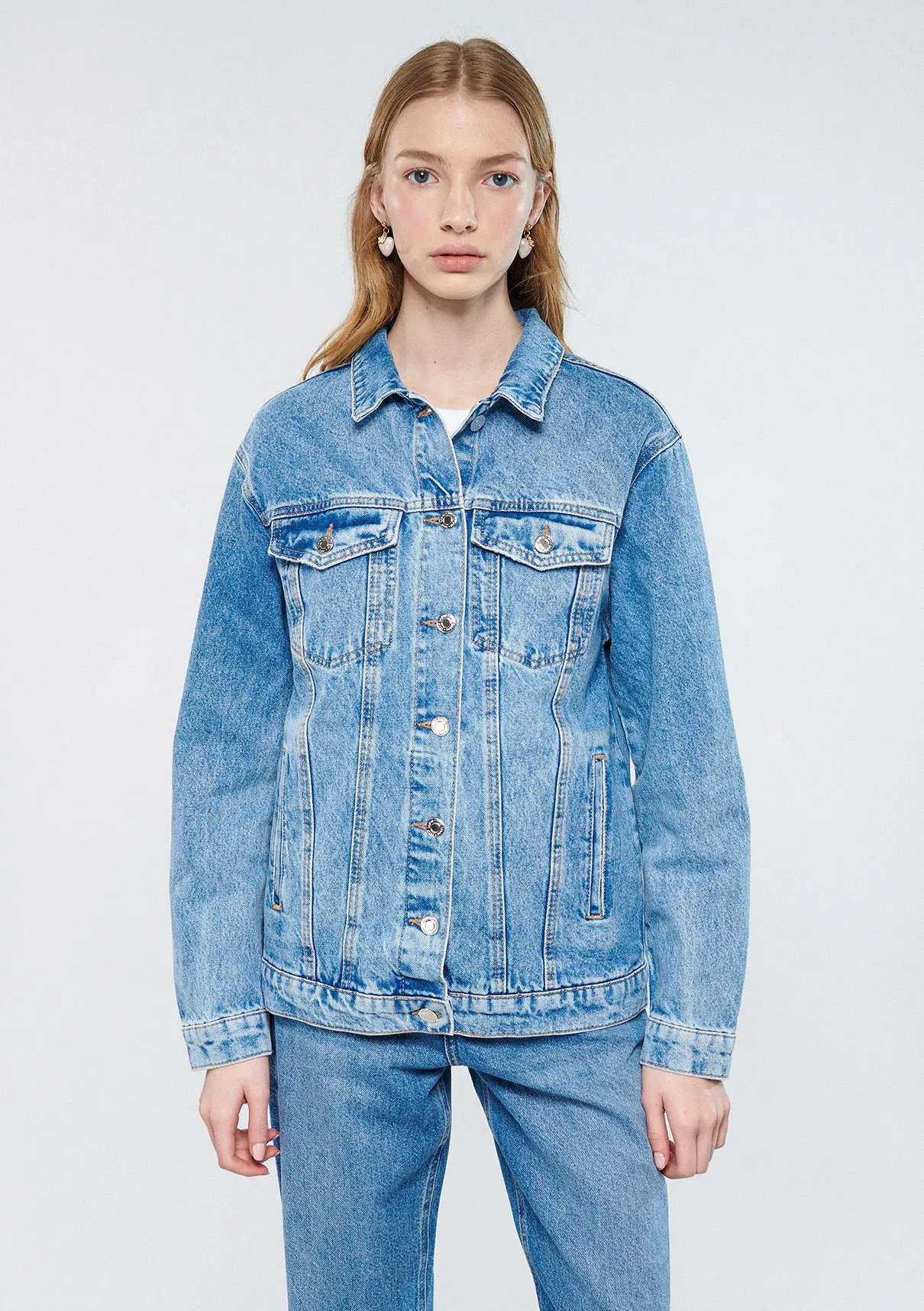 Karla Light Blue Denim Jean Jacket