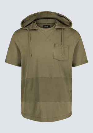 Katoni Men's Short-Sleeve Hooded T-Shirt, Burnt Olive - BM24524