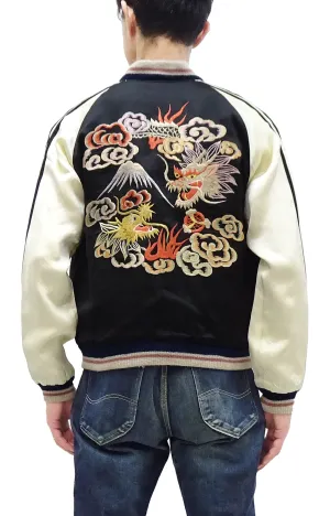 KOSHO & CO. Jacket Tailor Toyo Sukajan Men's Japanese Souvenir Jacket Dragon Embroidery x Japan Map Print TT15531 TT15531-119