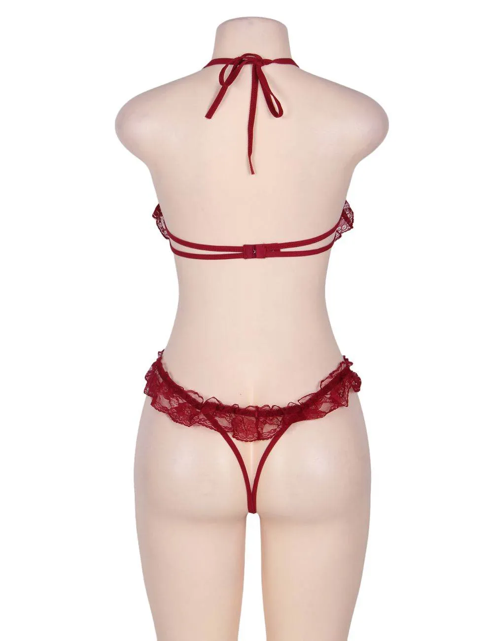 Lace Halter Babydoll Egypt Showing Nipples