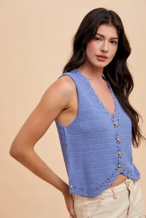 Lavender Fields Crochet Vest