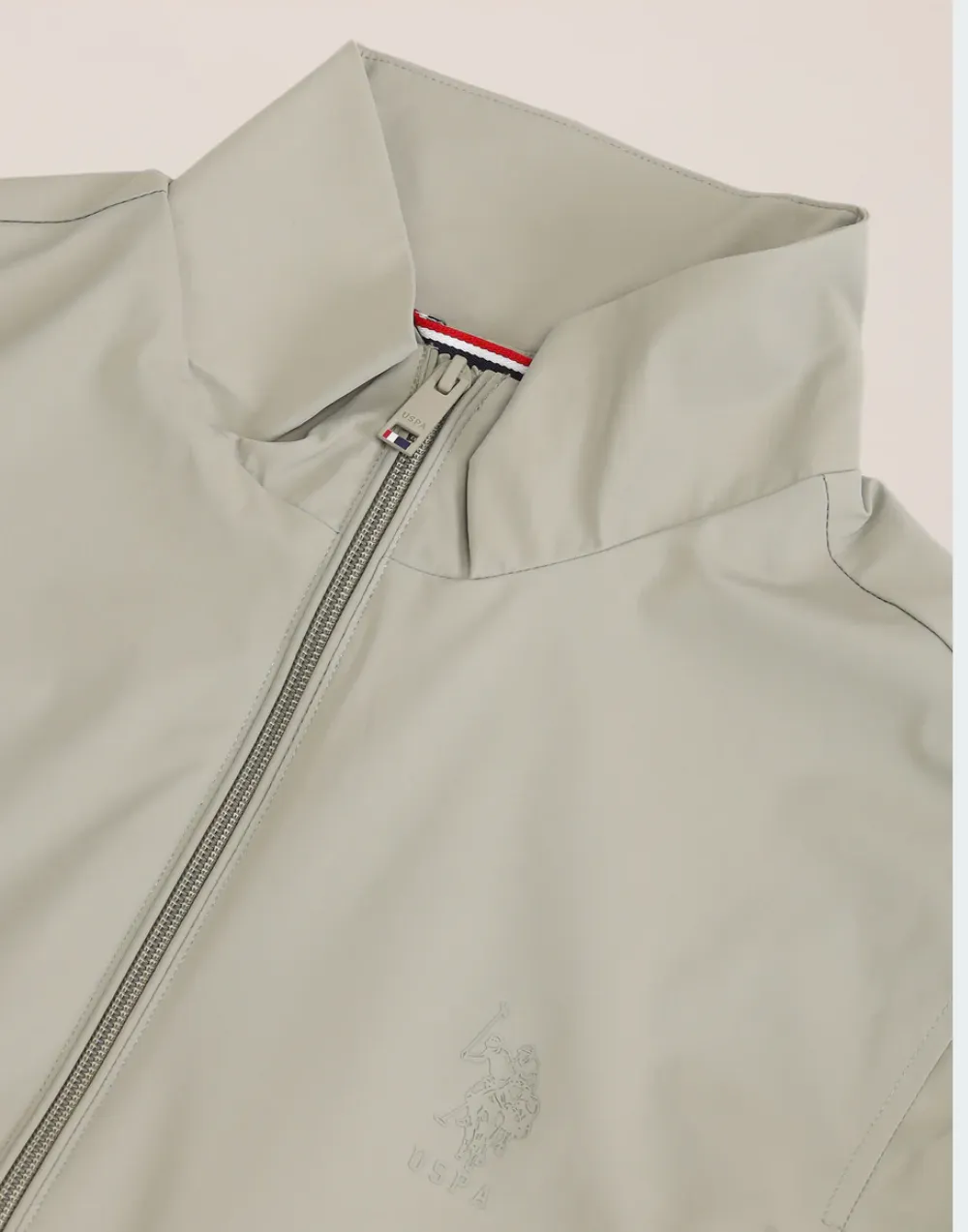 Light Green Colour Blocked Regular Fit Jacket