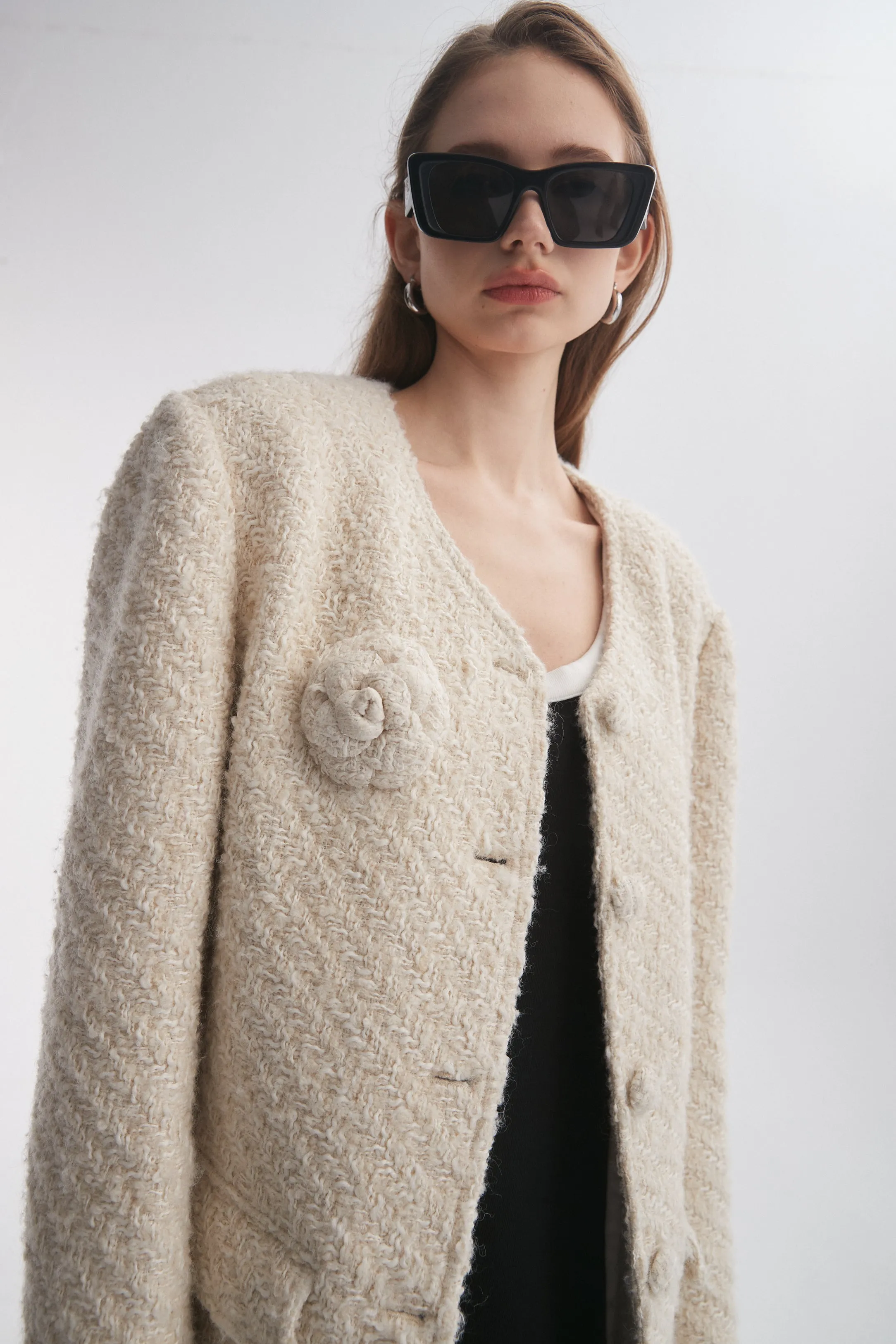 Light Textured Tweed Jacket