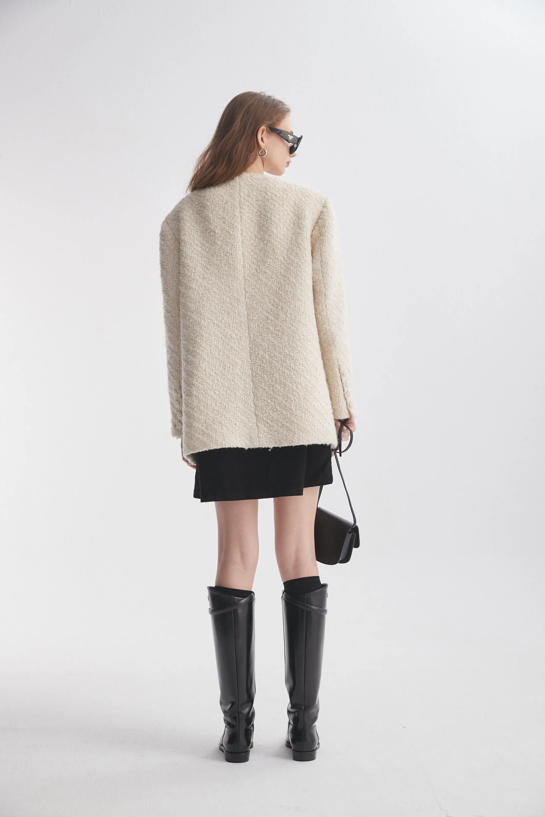 Light Textured Tweed Jacket