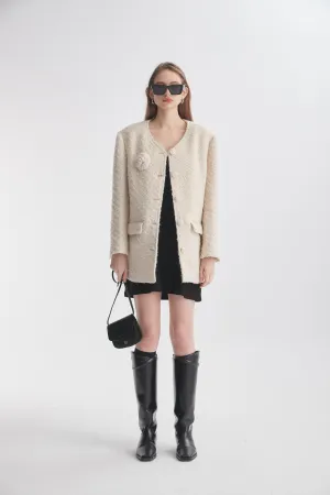 Light Textured Tweed Jacket