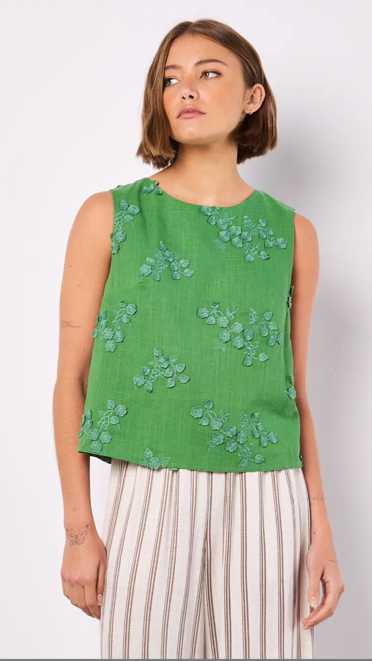 LINEN SHELL TOP