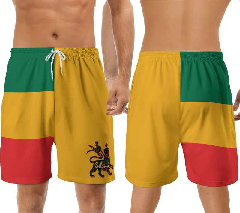 Lion Of Judah Athletic Rasta Shorts