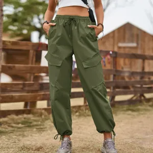 Livia High-Waist Relaxed Fit Cargo Utility Pants